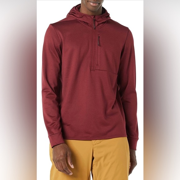 Amazon Essentials Men's Performance Ski Midlayer Full-Zip Hoodie- Large - Picture 2 of 10